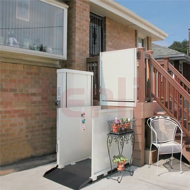 Hydraulisk lodret kørestolslift