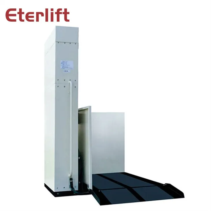 Hydraulisk lodret kørestolslift