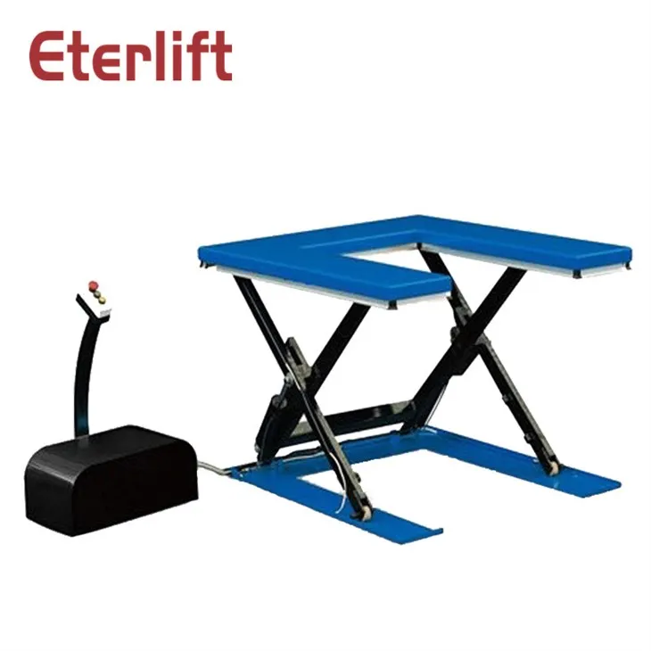 Dobbelt saks stationært løftebord 4000 Kg