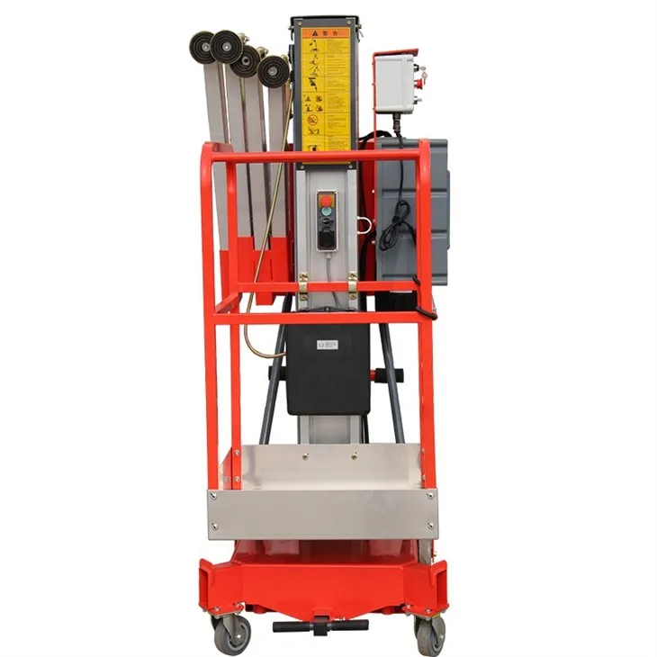 Hydraulic Single Mast Aluminum Alloy Man Lift