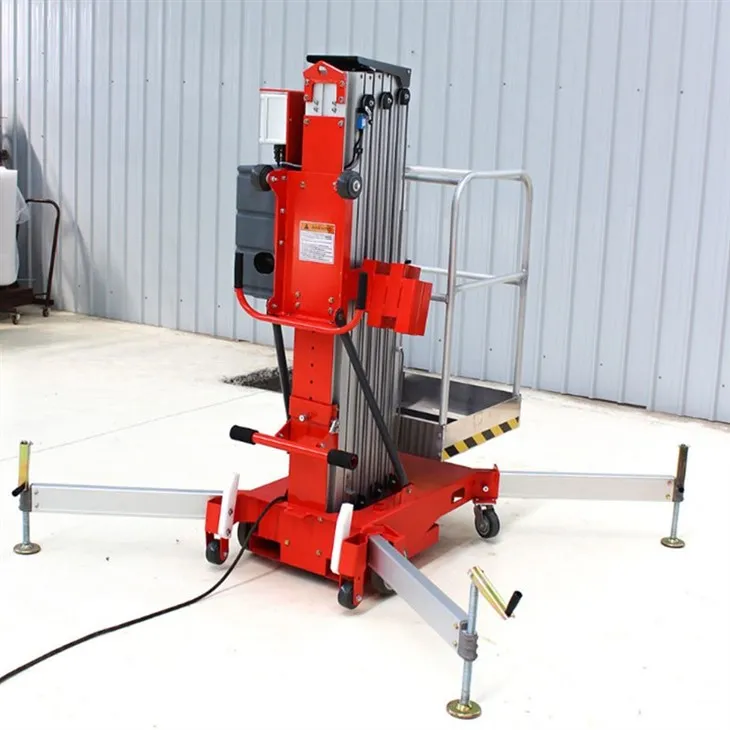 Single Mast Mobile Aluminium Work Platform