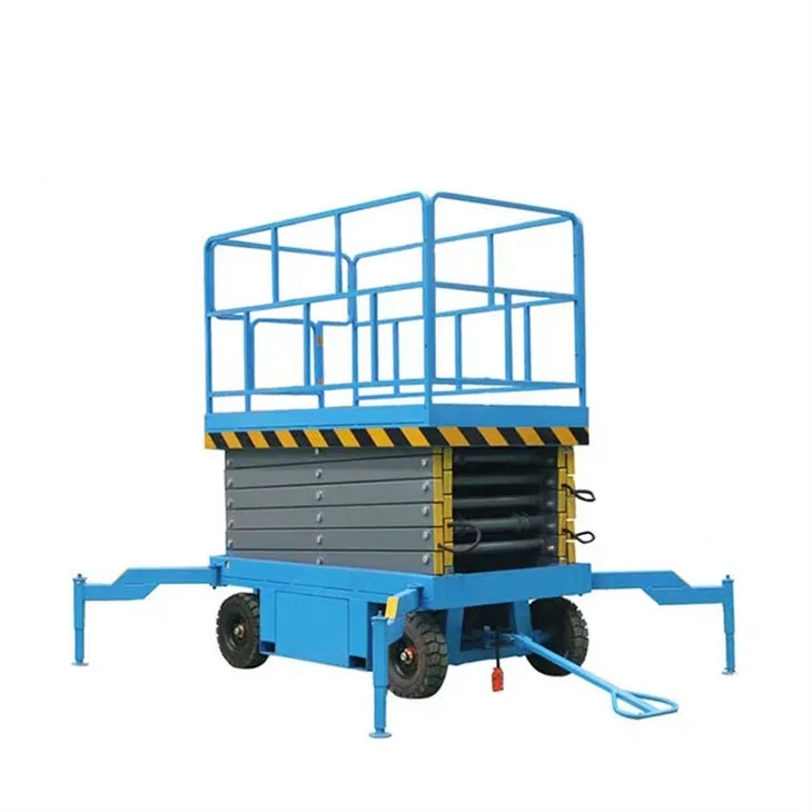 Luftarbejdsplatform med uriggers