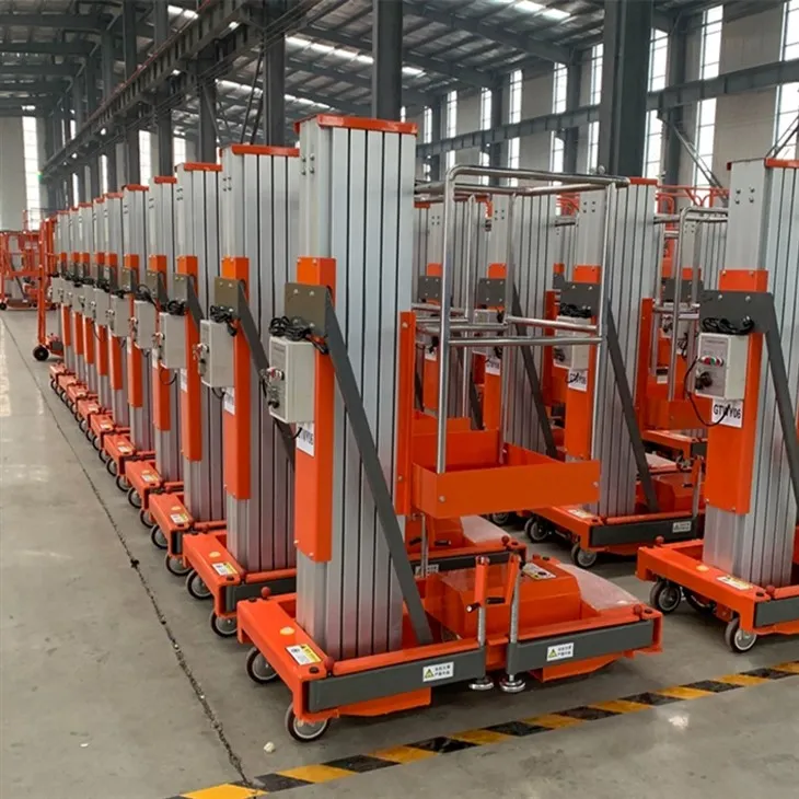 Dobbeltmastløft af aluminium