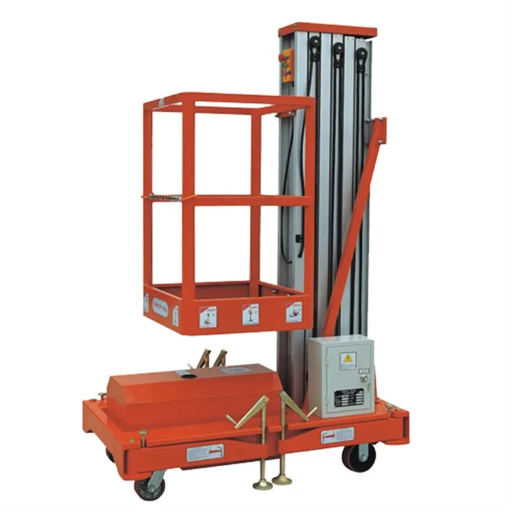 Vertikale masteløfter i aluminium til luftarbejde