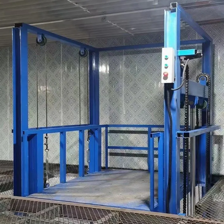 Hydraulisk skinnegodselevator