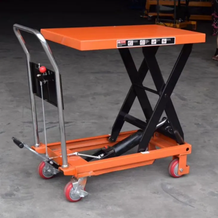 Hydraulisk sakseløftebordsvogn