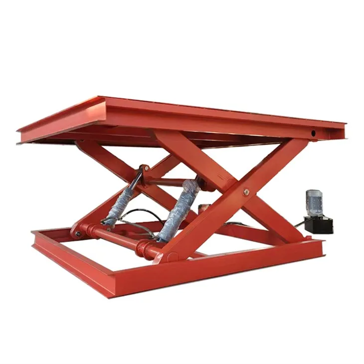 Industriel stationær sakseliftbord