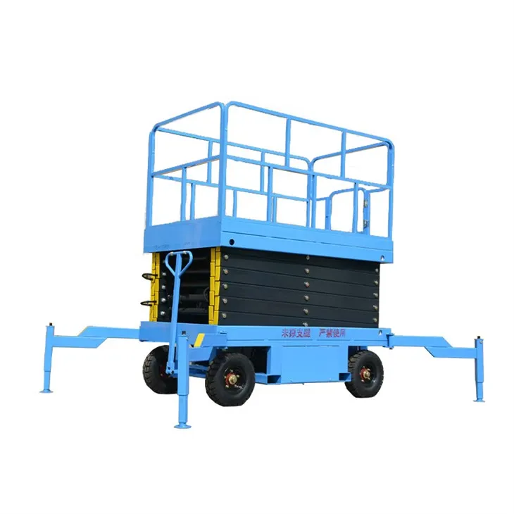 Manuelt bevægeligt sakseløft