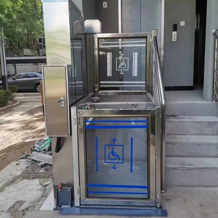 Lodrette platformslifte kørestolselevatorer